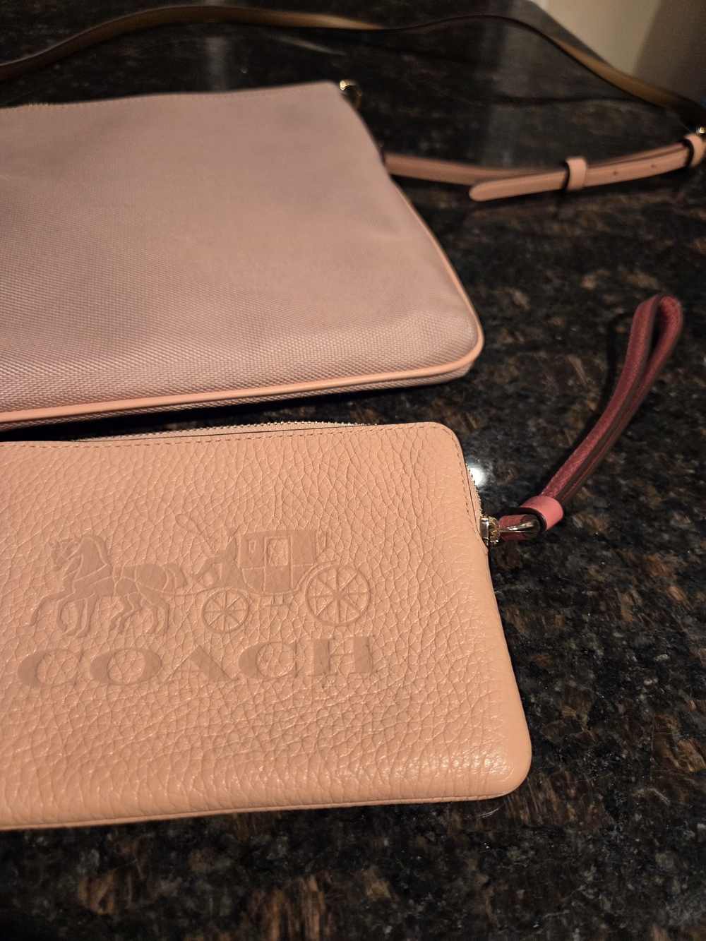 Coach Peach-Pink Two-Piece Crossbody Bag And Wristlet Set - Picture 12 of 12